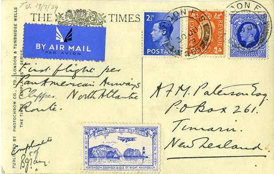 trans Atlantic to NZ