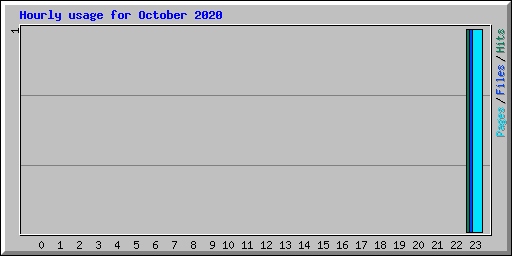 Hourly usage for October 2020