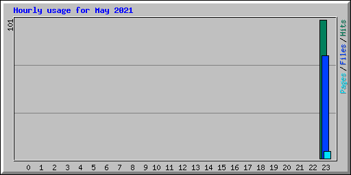 Hourly usage for May 2021