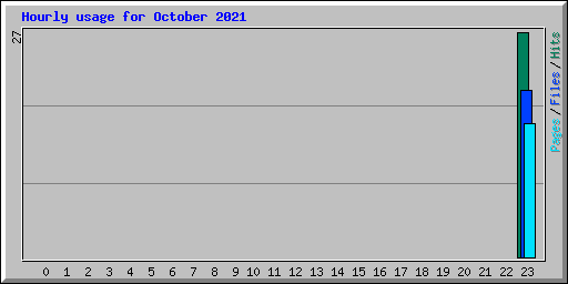 Hourly usage for October 2021