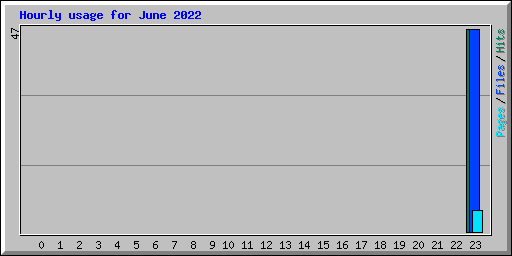 Hourly usage for June 2022