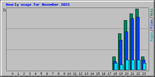Hourly usage for November 2023