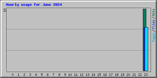 Hourly usage for June 2024