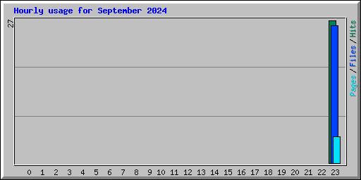 Hourly usage for September 2024