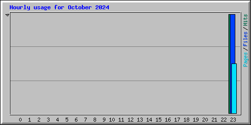 Hourly usage for October 2024