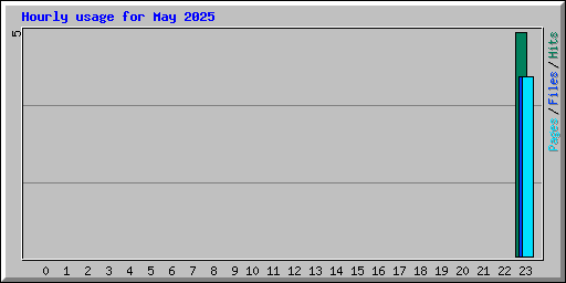 Hourly usage for May 2025